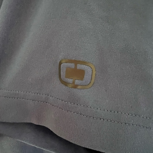 Ogio Polo Shirt Mens XL Blue Solid Short Sleeve Golf Button Collared - Picture 2 of 5